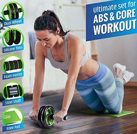 Tummy Trimmer Exercise AB Wheel for Body Workout!