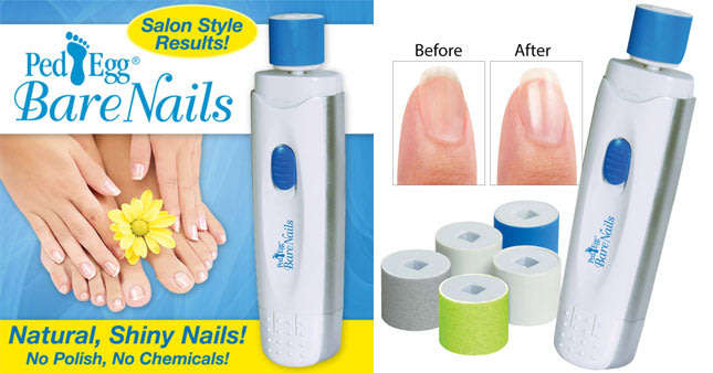 PedEgg Bare Nails Electronic Nail Care System - Buff & Shine Nails