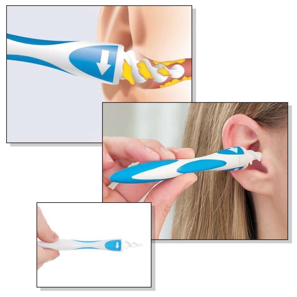 Smart Swab - Rapid Removal of Ear Wax including 16 Flexible & Washable tips