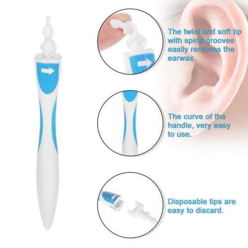 Smart Swab - Rapid Removal of Ear Wax including 16 Flexible & Washable tips