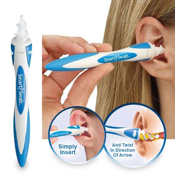 Smart Swab - Rapid Removal of Ear Wax including 16 Flexible & Washable tips