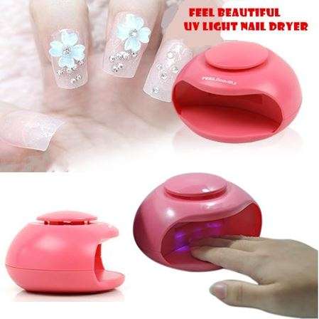 Mini Portable UV Light Nail Dryer - Lightweight, easy to carry, for Salon or Home use