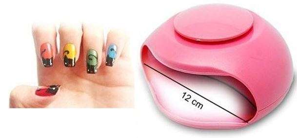 Mini Portable UV Light Nail Dryer - Lightweight, easy to carry, for Salon or Home use
