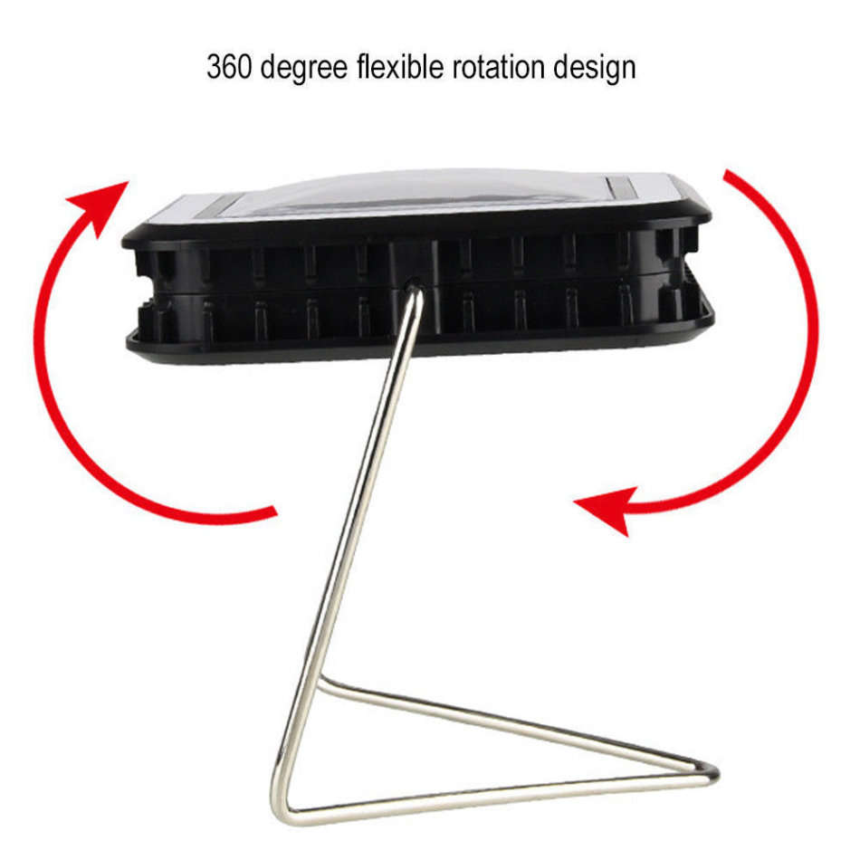 COB LED Solar Power Rechargeable Light & POWER BANK for Charging of Devices, Rotate 360 Degrees