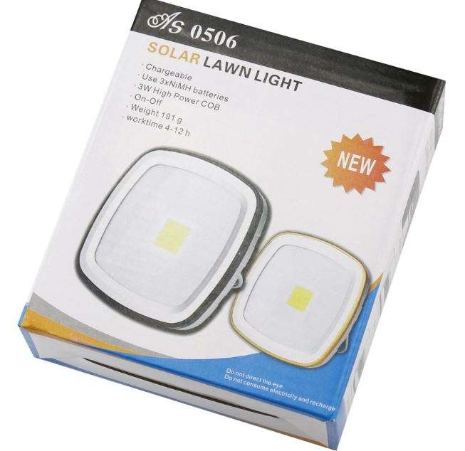 LED Solar Light & POWER BANK for charging of Electronic Devices - Great for Outdoor