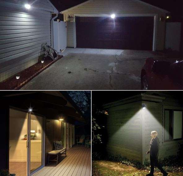 20 LED Solar Power Wall Light, PIR Motion Sensor, Waterproof, Night Sensor & Eco-friendly