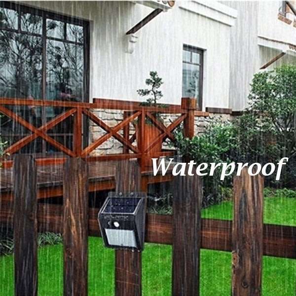 20 LED Solar Power Wall Light, PIR Motion Sensor, Waterproof, Night Sensor & Eco-friendly