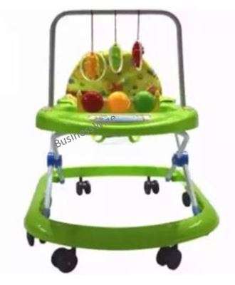 Soft Cushion Baby Walking Ring with Adjustable Height, Toy's and Music