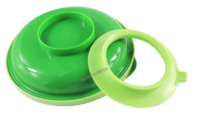 Non-slip suction warming plate, divided Compartments - BPA, PVC and Pthalate Free