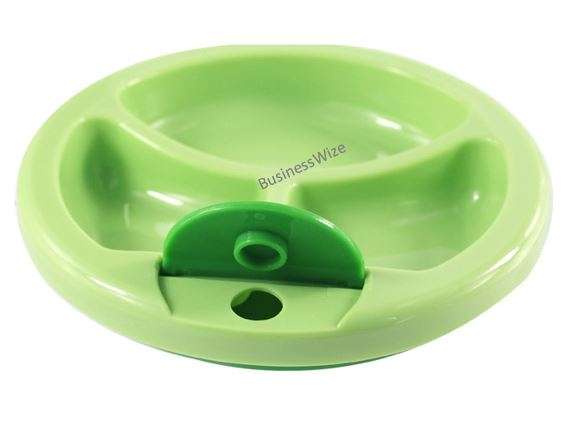 Non-slip suction warming plate, divided Compartments - BPA, PVC and Pthalate Free