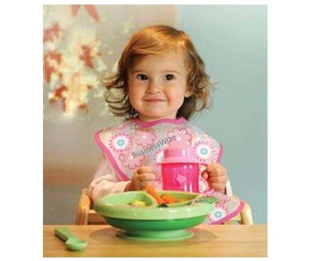 Non-slip suction warming plate, divided Compartments - BPA, PVC and Pthalate Free