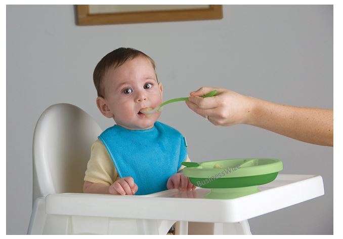 Non-slip suction warming plate, divided Compartments - BPA, PVC and Pthalate Free