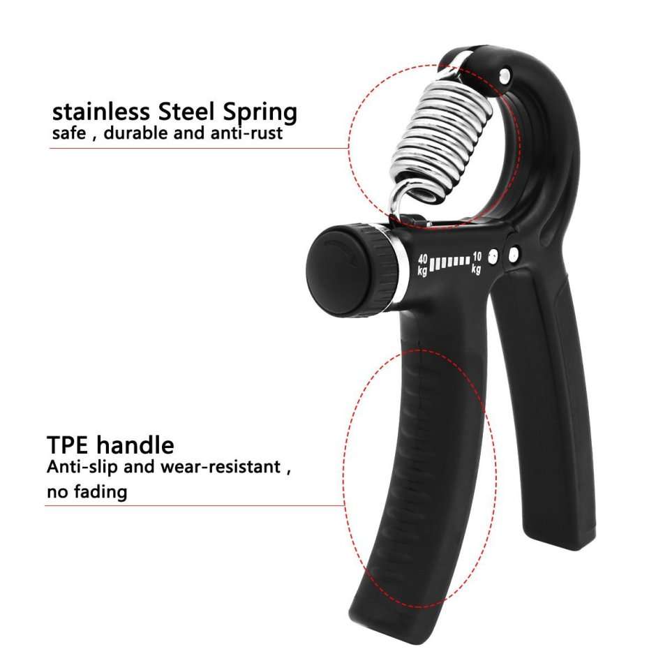 Adjustable Grip - Increase Strength and assist in recovering from multiple injuries and symptoms
