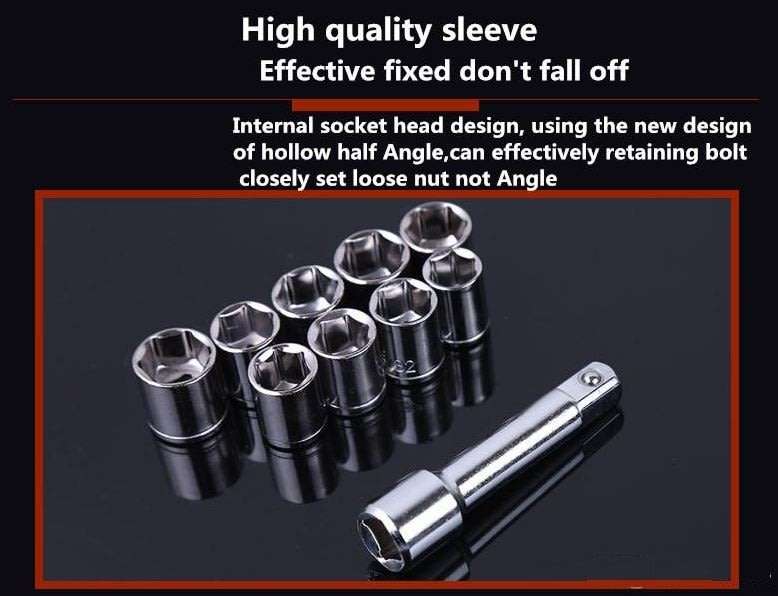 40 Piece Combination Socket Wrench Set in a handy Carry Case