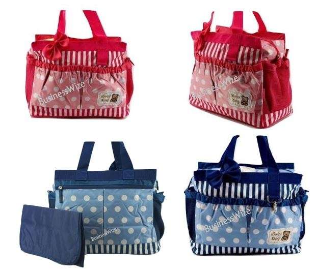 2 in 1 Baby Travel Bag With Multiple Pockets - Great for Mom & Baby