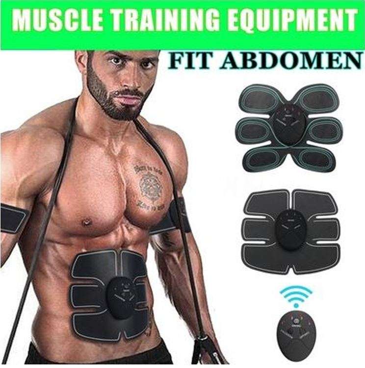 Home Gym - Wireless Electronic EMS 6 Pack Abs Muscle Simulator Kit with 5 modes