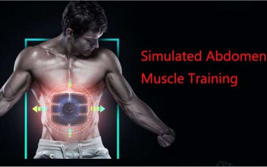 Home Gym - Wireless Electronic EMS 6 Pack Abs Muscle Simulator Kit with 5 modes