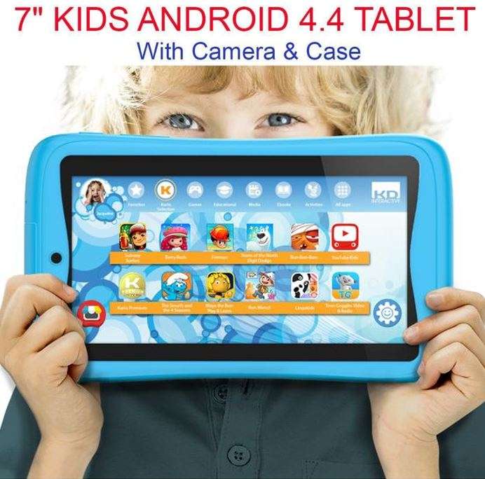 7" Children's Demo Tablet, Android 4.4, Pre-loaded Educational Apps & Games, Dual Cameras, Cover etc