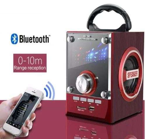 Bluetooth Sub-Woofer FM Radio Speaker - LED Display
