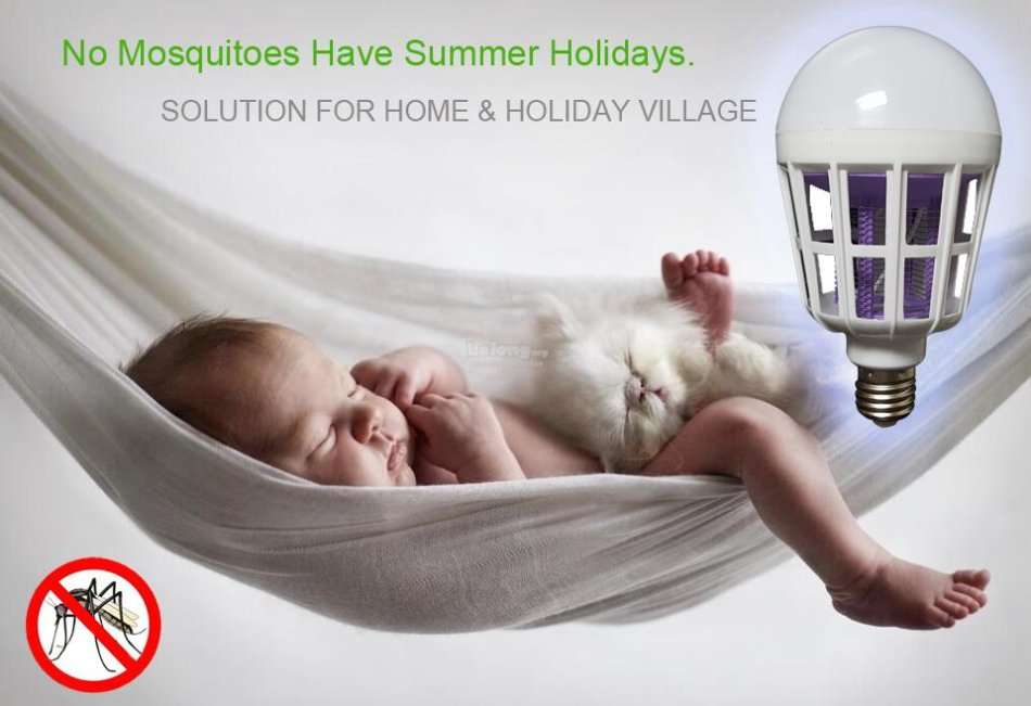 LED Light - Effectively Eliminates Flying Insects, Low Power Consumption & Long Lifespan