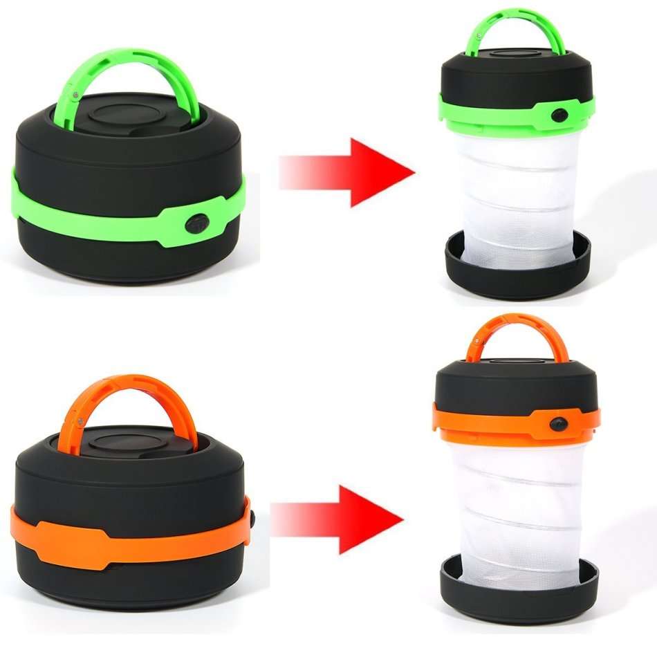 Foldable 2 in 1 LED Flash Light & Lantern with 3 lightning modes, Light weight and easy to operate