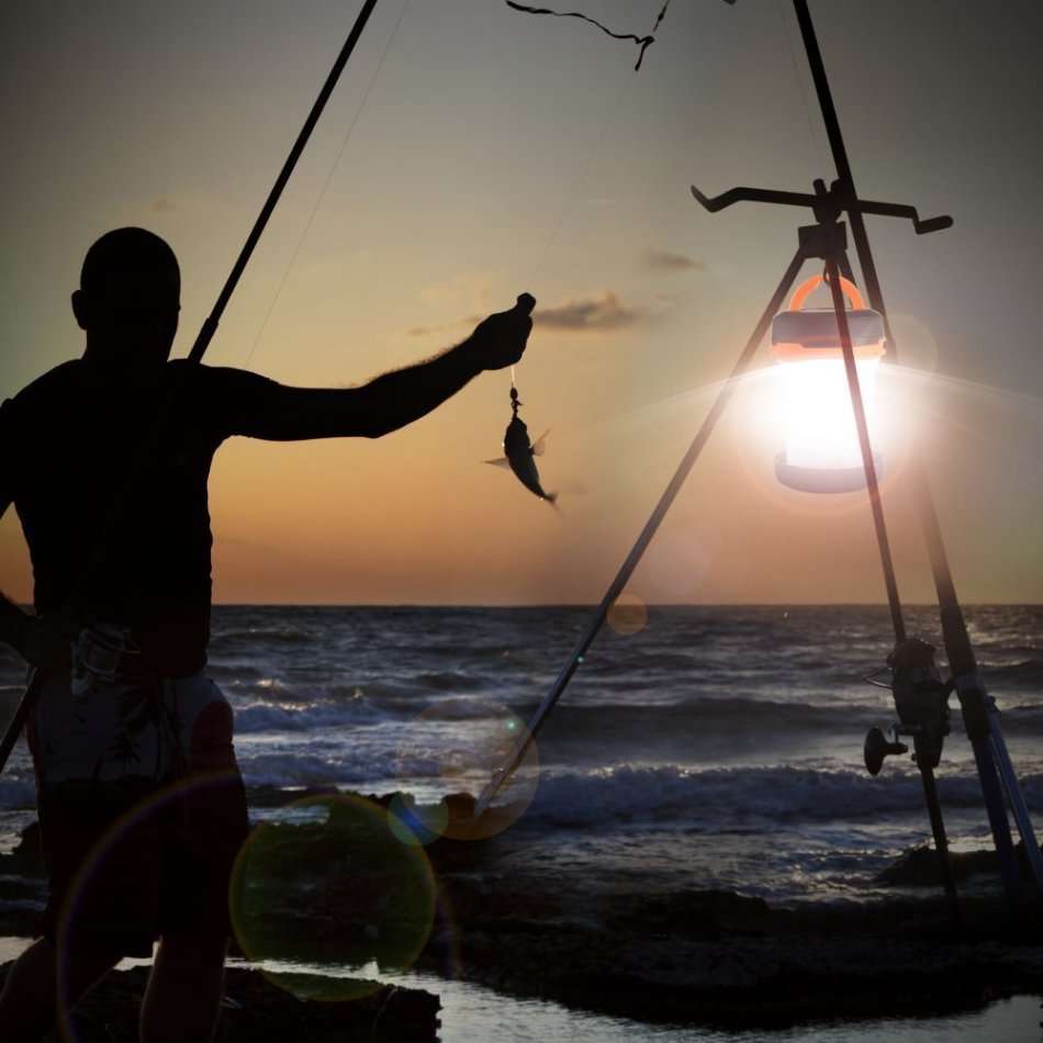 Foldable 2 in 1 LED Flash Light & Lantern with 3 lightning modes, Light weight and easy to operate