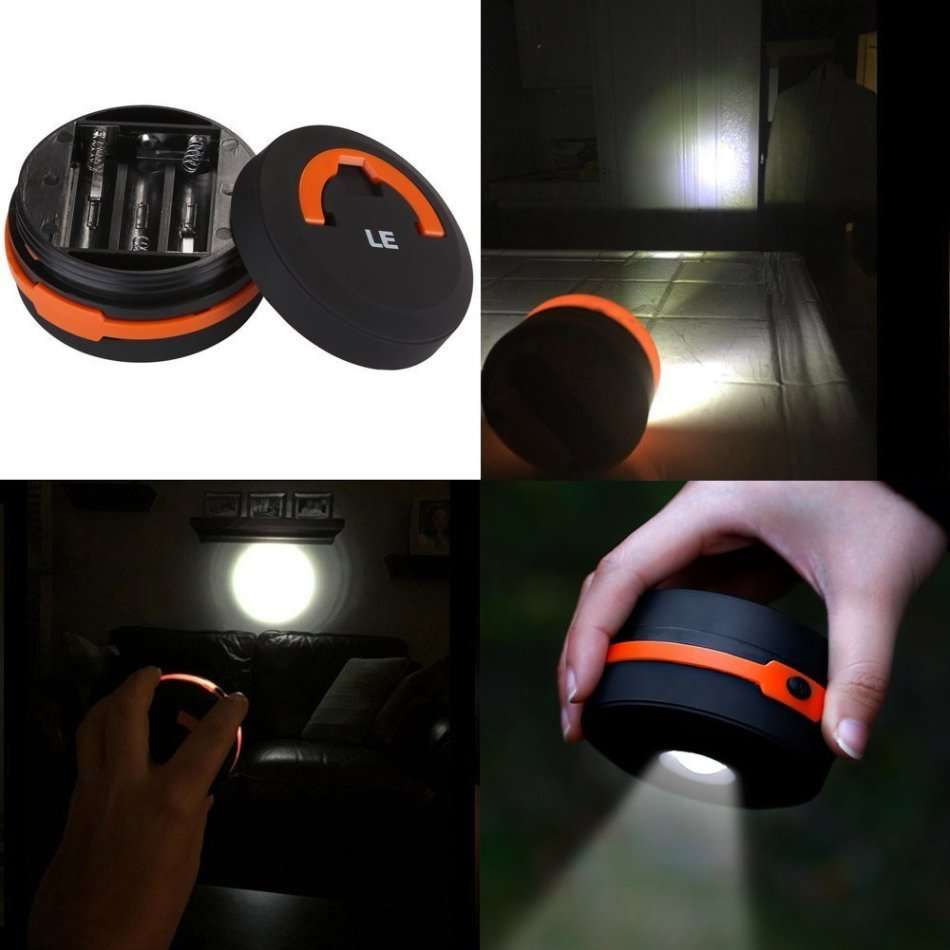 Foldable 2 in 1 LED Flash Light & Lantern with 3 lightning modes, Light weight and easy to operate