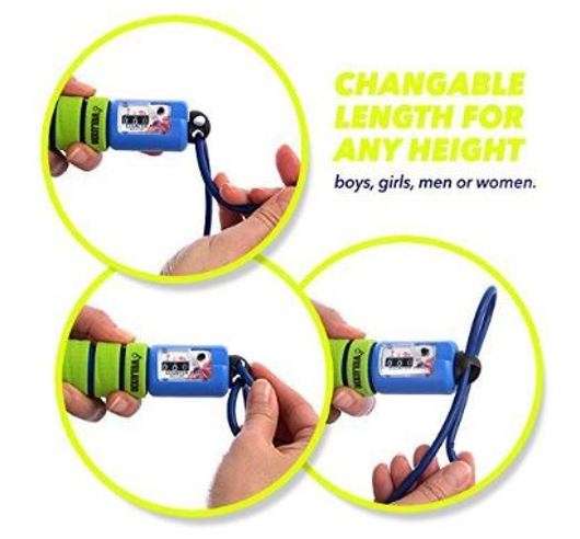Adjustable Skipping Rope with Counter - Excellent for fitness exercises