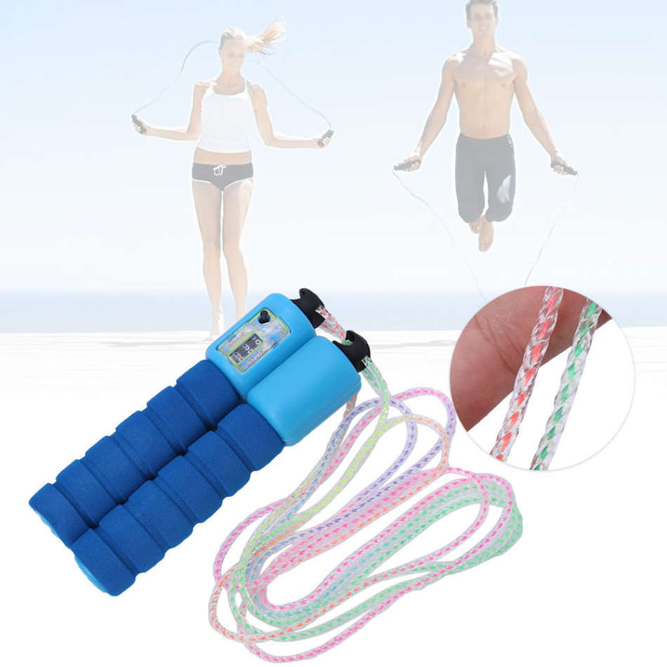 Adjustable Skipping Rope with Counter - Excellent for fitness exercises