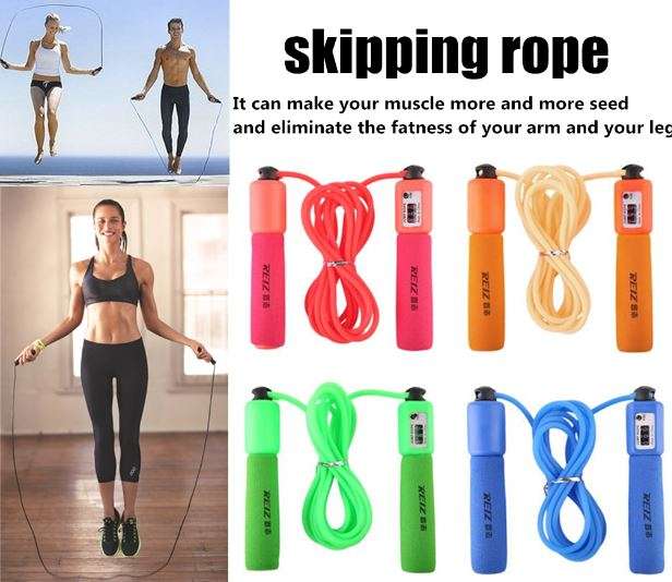 Adjustable Skipping Rope with Counter - Excellent for fitness exercises