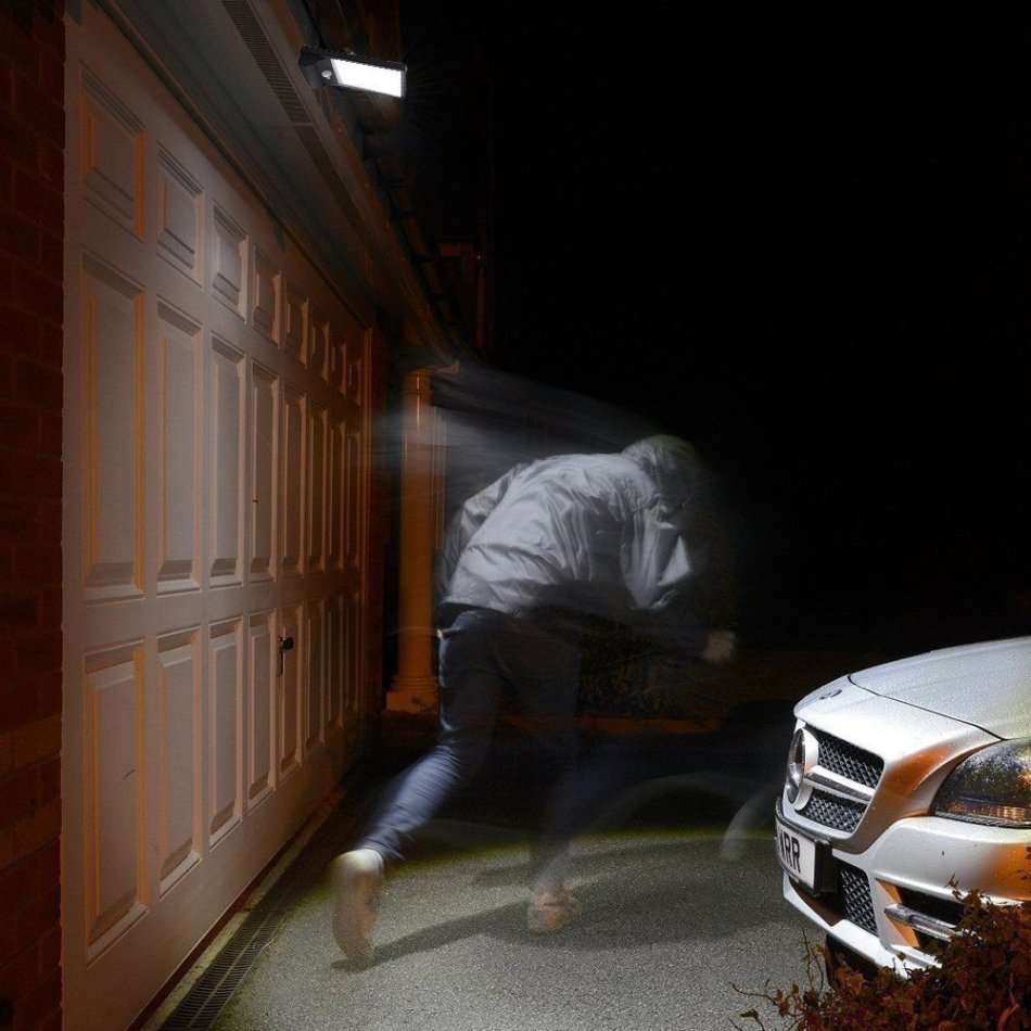 42 LED SOLAR Street or Wall Light, PIR, Motion Sensor, Waterproof with 3 modes