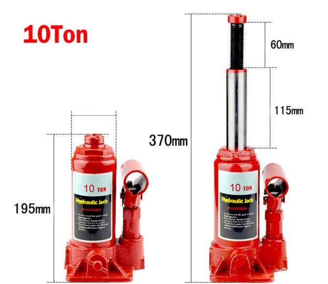 Heavy-duty Steel 10 Ton Hydraulic Jack for Residential and Commercial Use