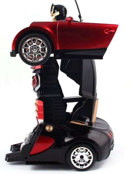 2.4Ghz Buggati Remote Control TRANSFORMER Robot Car, Transforms in 1 Button - With Music & Lights