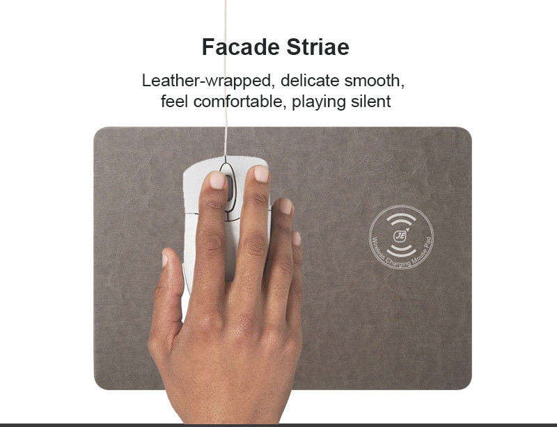 2 in 1 Gaming Mouse Pad & Wireless Charger, Non-slip Base & Secure IC Chip