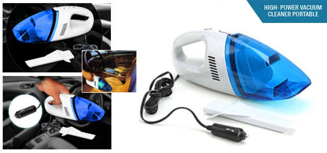Portable High-Performance Car Vacuum Cleaner with 12V input