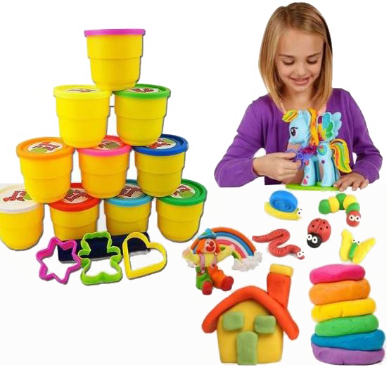Happy Pasture Dough Play Set for Development of Creativity, Imagination & Hands-on Skills