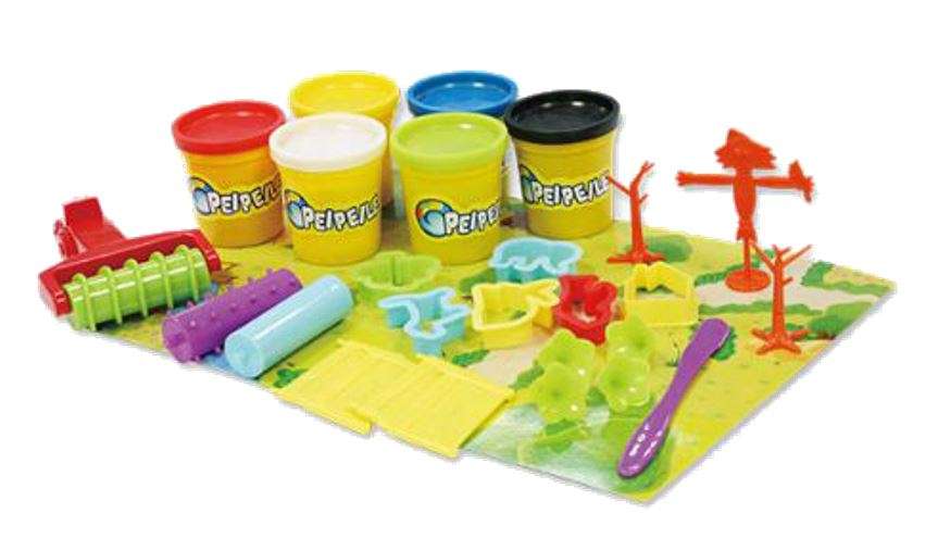 Happy Pasture Dough Play Set for Development of Creativity, Imagination & Hands-on Skills