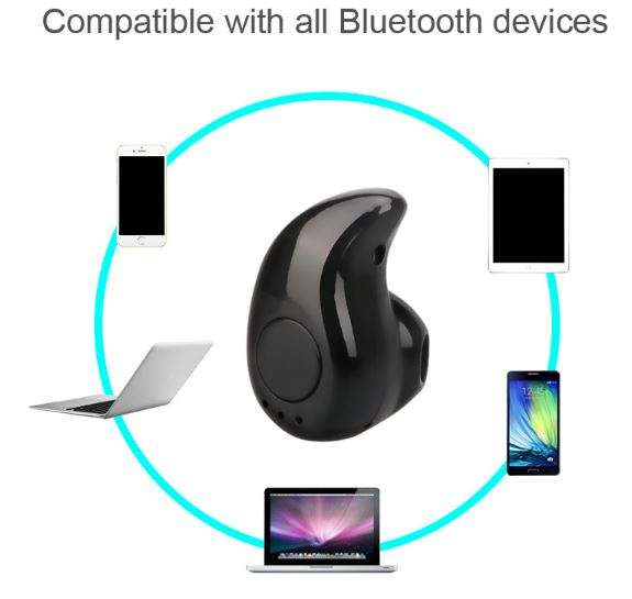 Bluetooth 4.0 Earpiece, Perfect for Hands free Calls and Listening to Music - Light & Compact Design