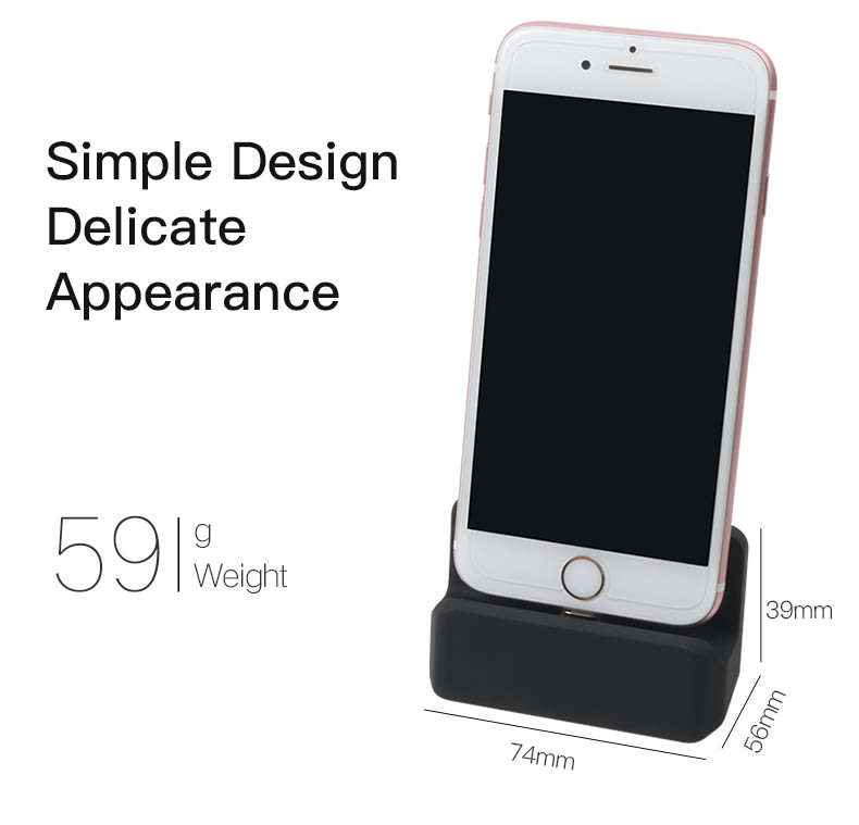 Micro USB Desktop Charger Dock Station & Sync Adapter for Smart Phones, Android, Type C or IOS