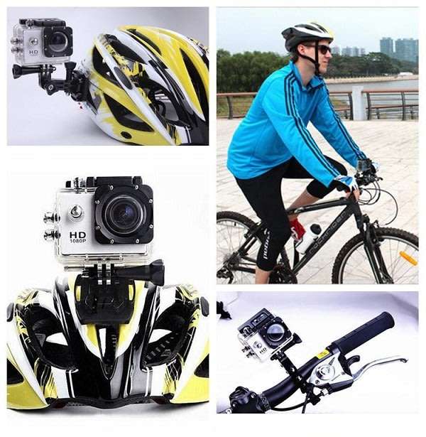 HD Action Sport DVR & Camera - Waterproof, LCD Screen, Side Helmet Mount, Waterproof Casing..