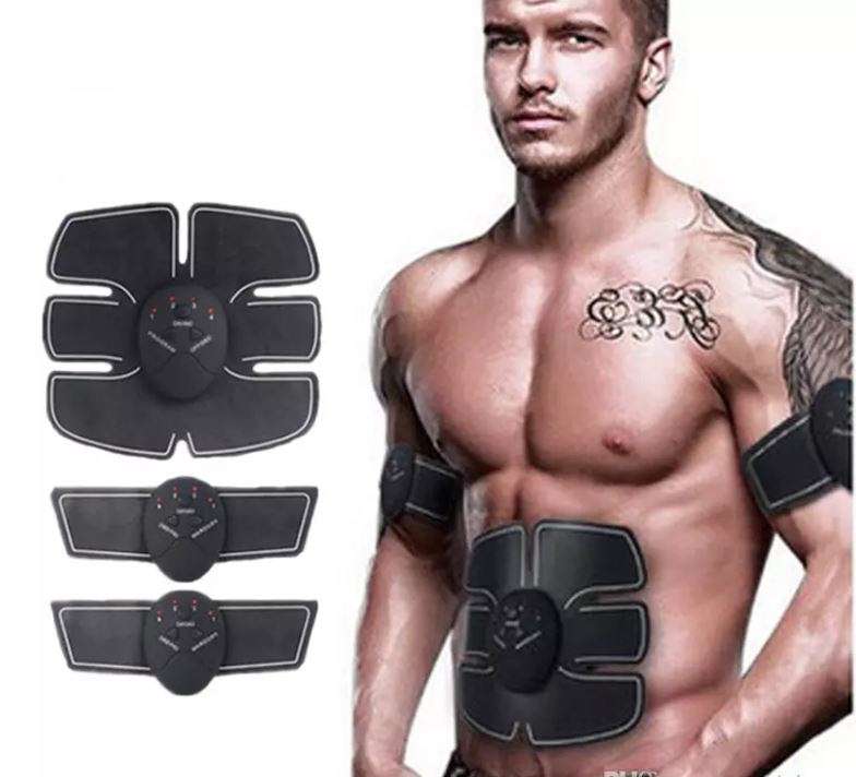 6 Piece EMS Wireless Mobile-Gym 6-Pack Smart Electric Pulse Abdominal Muscle Trainer