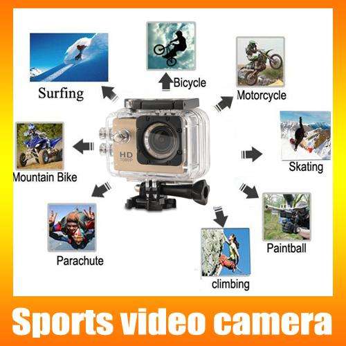 HD Action Sport DVR & Camera - Waterproof, LCD Screen, Side Helmet Mount, Waterproof Casing..