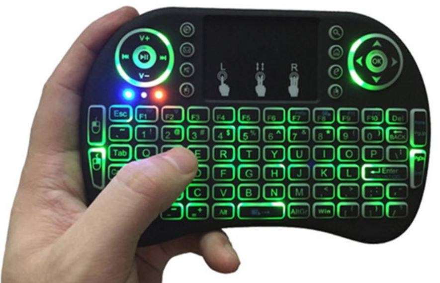 2.4GHz Mini Wireless QWERTY Keyboard, Touch Pad Combo with USB Interface Adapter