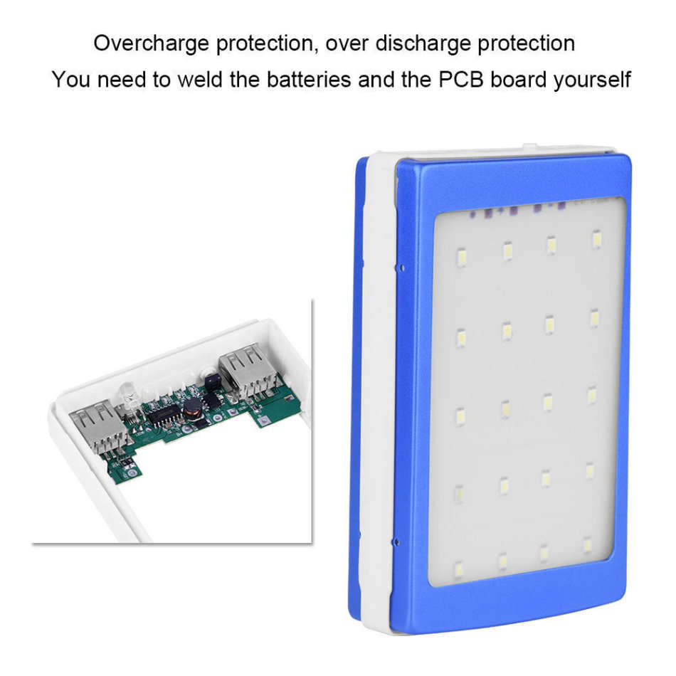 20000mAh Dual USB SOLAR Power Bank & 20 LED Light for all Your Outdoor Activities