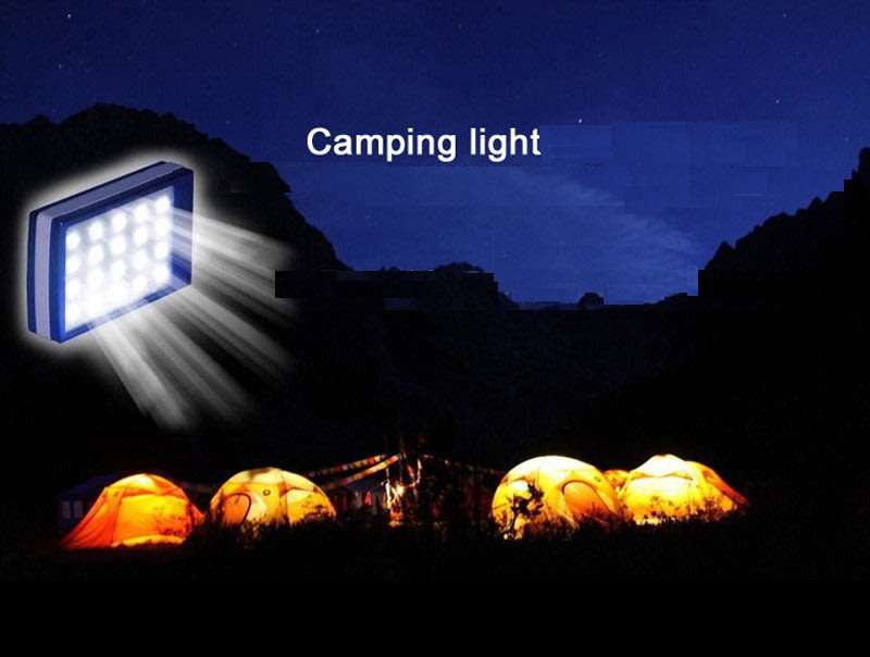 20,000mAh Dual USB SOLAR Power Bank with 20 LED Flash Light for all Your Outdoor Activities