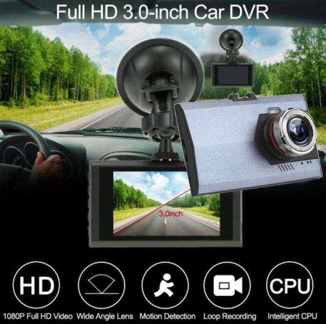 NEW! 3" HD 1090P Car Camera & Video Recorder, G-Sensor, Night Vision, Loop Recording, Motion etc.