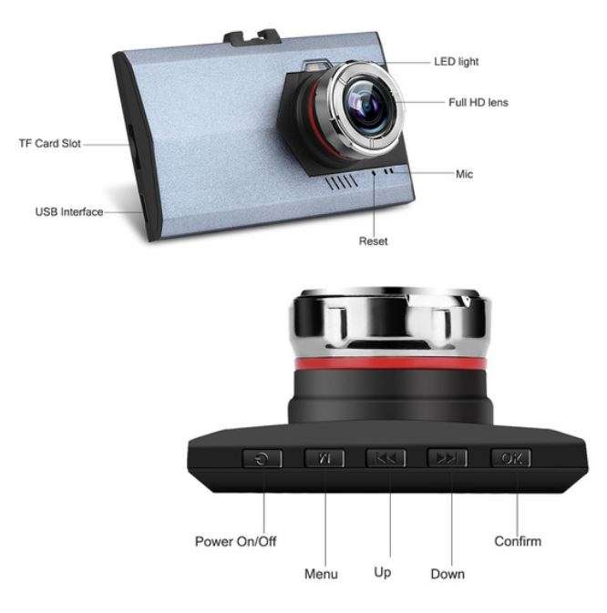 NEW! 3" HD 1090P Car Camera & Video Recorder, G-Sensor, Night Vision, Loop Recording, Motion etc.