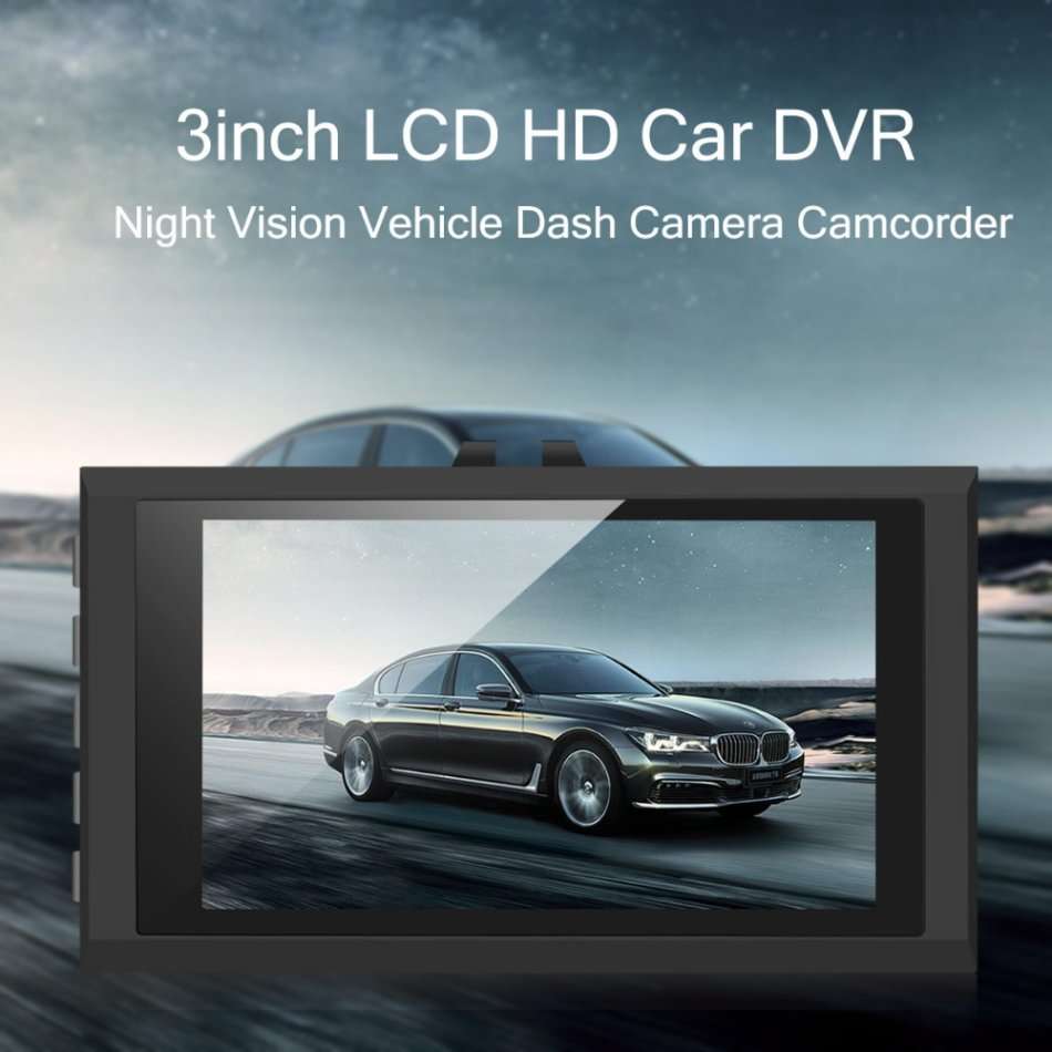 NEW! 3" HD 1090P Car Camera & Video Recorder, G-Sensor, Night Vision, Loop Recording, Motion etc.