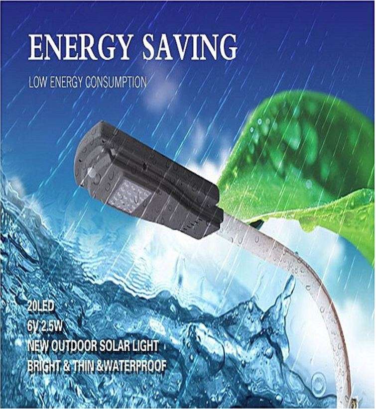 20W 42 LED SOLAR Street Light, PIR, Motion Sensor, Waterproof with 3 modes