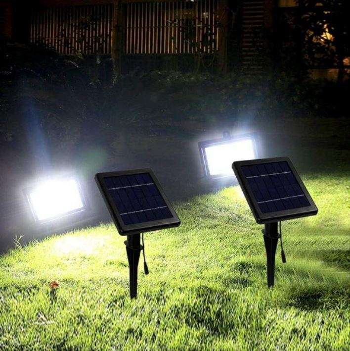 54 LED Solar Flood Light with 5 meter cable, Solar Panel, Solar Panel Bracket, Day & Night Sensor